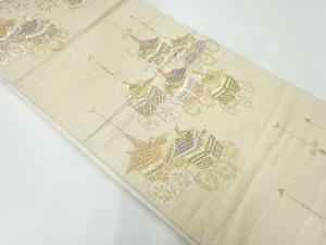 山鉾模様織出し袋帯